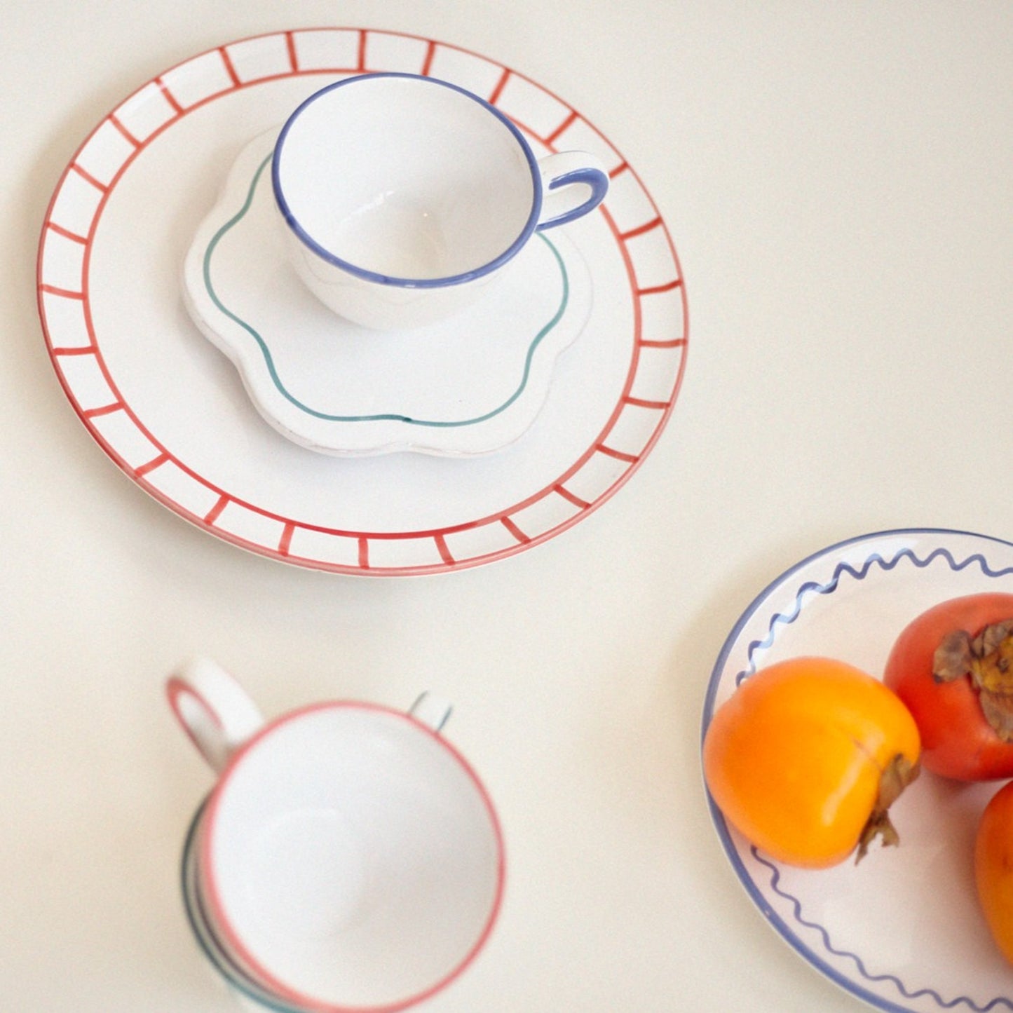 Kop med kobolt kant | Bistro - Jore Copenhagen