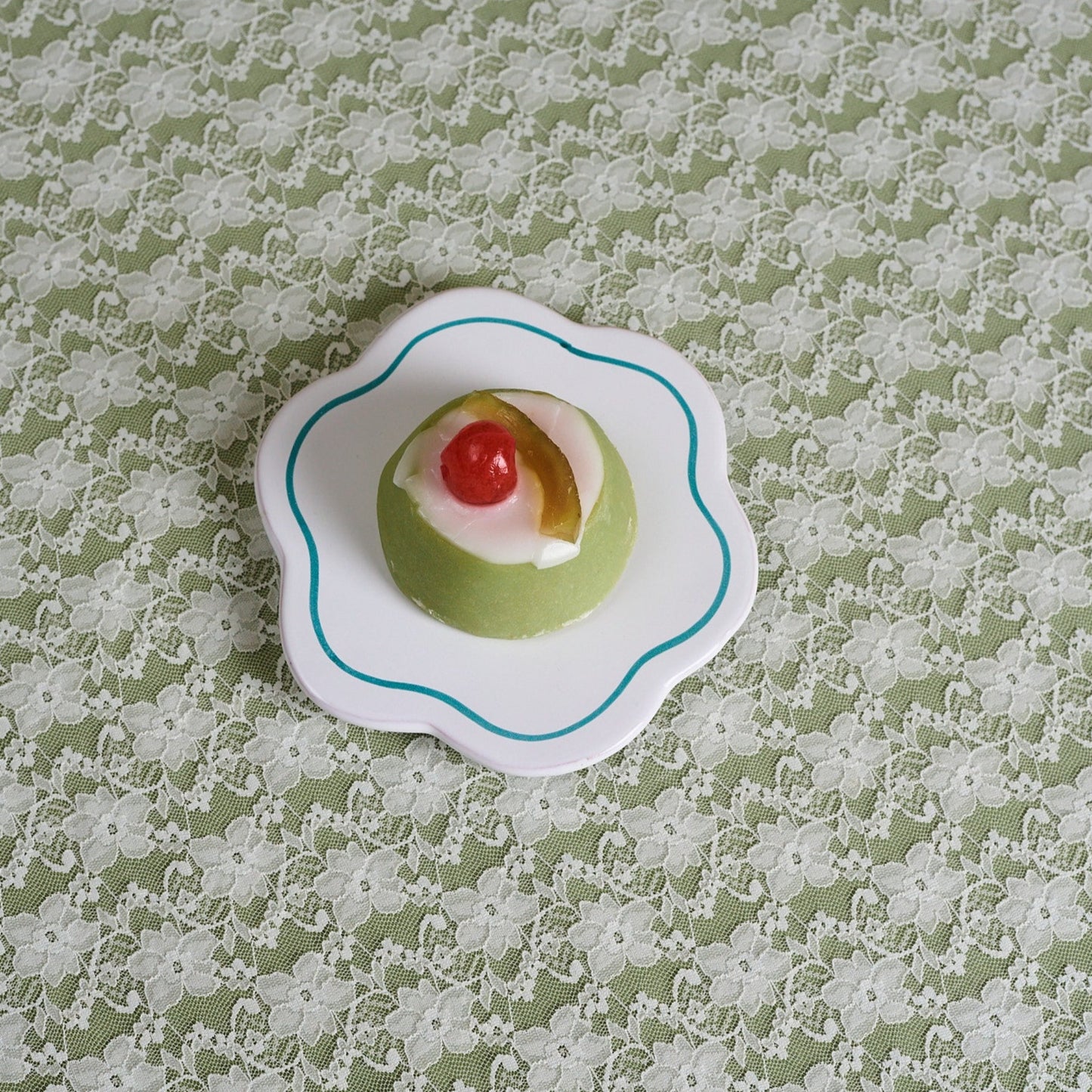 FLOWER SAUCER - AQUA GREEN - Jore Copenhagen