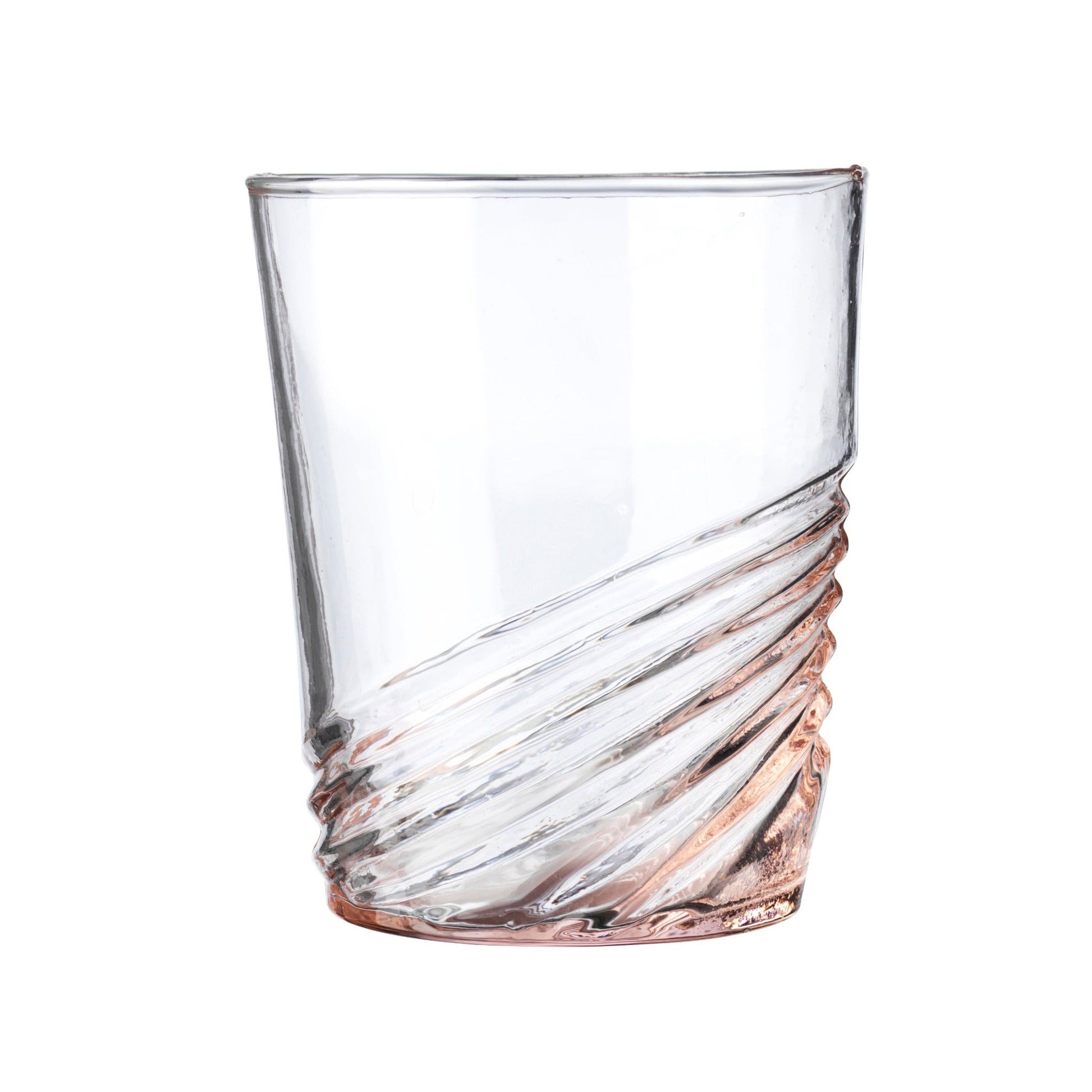 SWIRL WATER GLASS - ROSE, 6 stk - Jore Copenhagen
