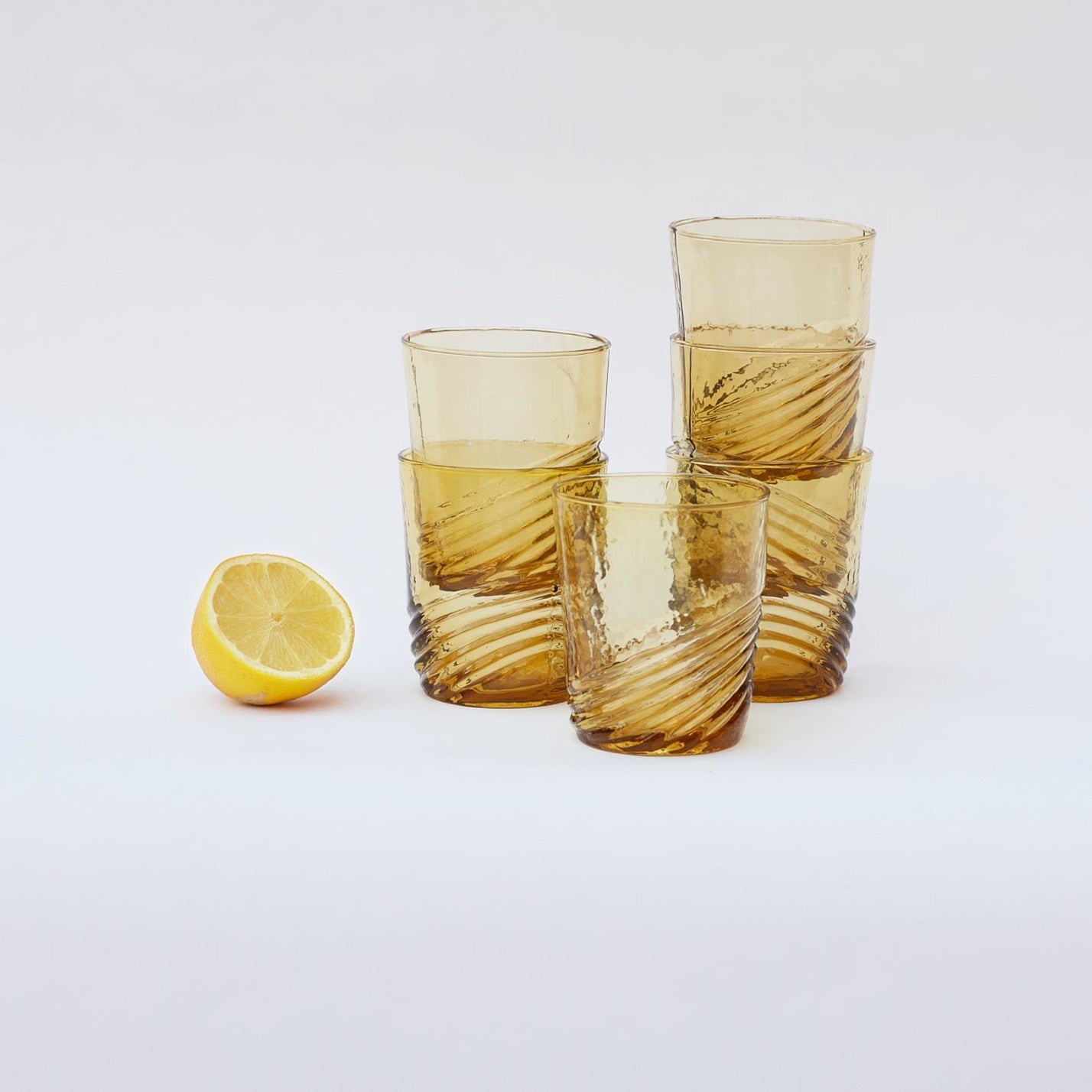 Swirl vandglas | Karry, 6 stk - Jore Copenhagen