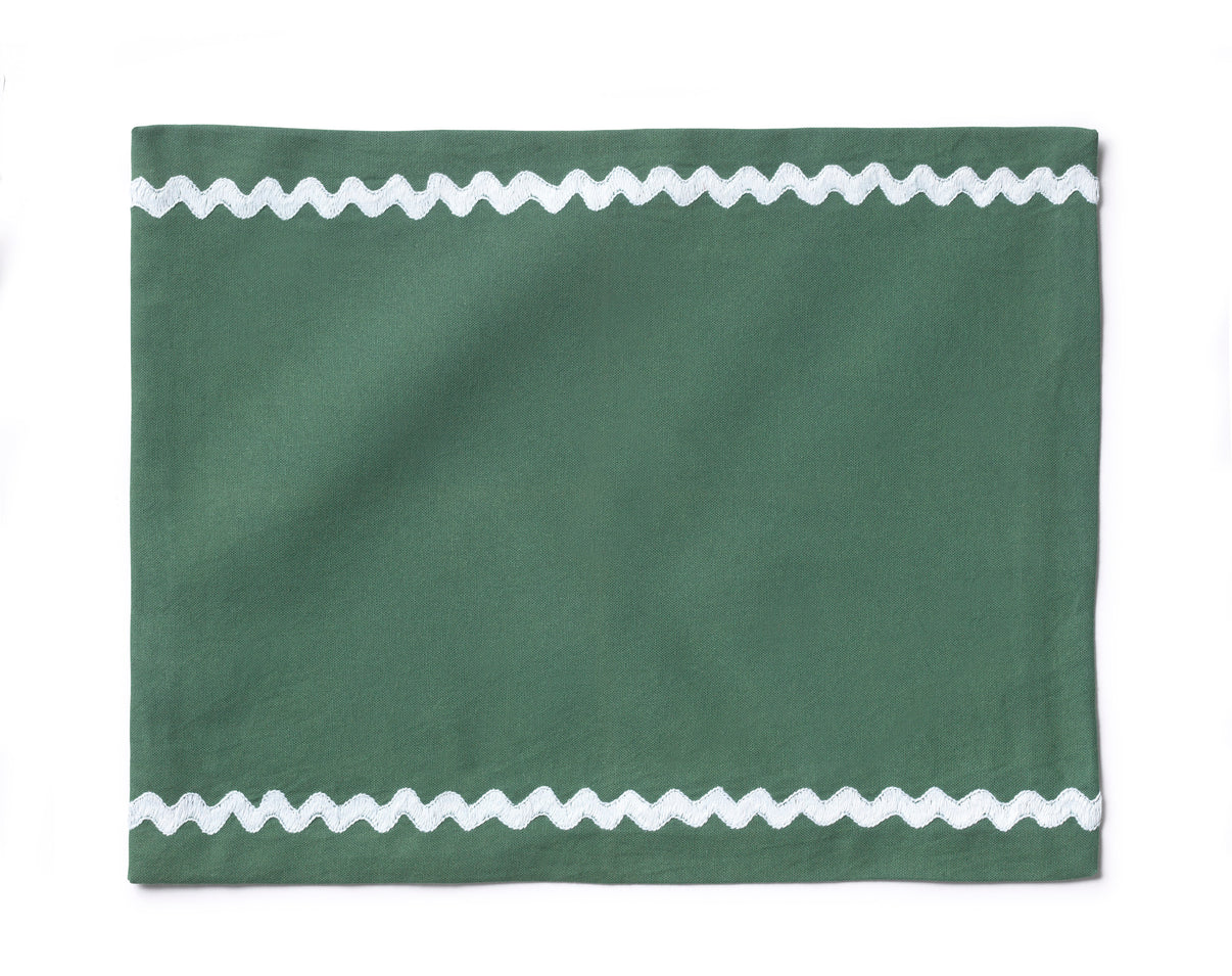 PLACEMAT GREEN ZIGZAG JORE COPENHAGEN Jore Copenhagen