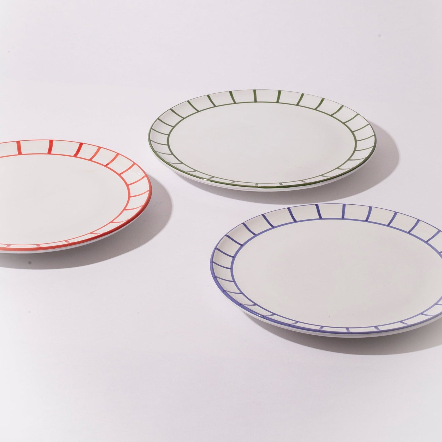 DINNER PLATE - OLIVE GREEN FENCE - Jore Copenhagen